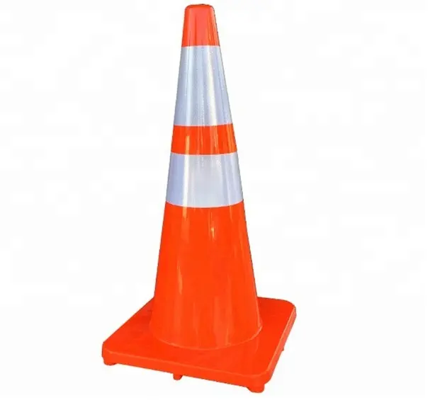 70 72 75 Cm Standaard Reflecterende Plastic Pvc Verkeersveiligheid Piramide Kegel