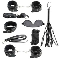 Hochwertiges Spielzeug für Erwachsene Fetisch BDSM Bondage Gear Set Sex Handschellen Leder Peitsche Nippel Alternative Passion Sm Geschenkset