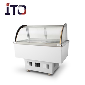 Vitrina de exhibición de helado comercial Congelador profundo de helado portátil pequeño vertical - Product Image 6
