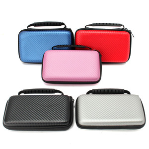 5 Color EVA cubierta dura llevar el bolso para <span class=keywords><strong>Nintendo</strong></span> nuevo <span class=keywords><strong>2DS</strong></span> LL/XL fibra de carbono bolsa de transporte bolsa protectora caso - Product Image 1