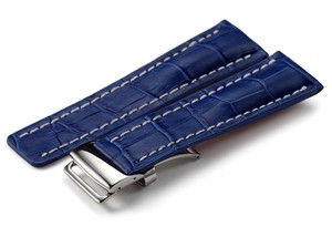<span class=keywords><strong>Montre</strong></span> En <span class=keywords><strong>Cuir</strong></span> Bande pour Breitling De Luxe Bleu Royal <span class=keywords><strong>Bracelet</strong></span> Ceinture <span class=keywords><strong>Bracelet</strong></span> <span class=keywords><strong>Avec</strong></span> <span class=keywords><strong>Boucle</strong></span> <span class=keywords><strong>Déployante</strong></span> - Product Image 3