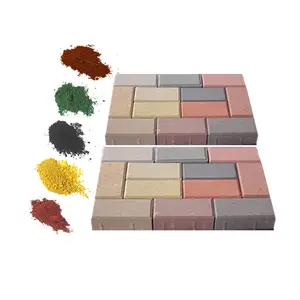 Kırmızı/sarı/yeşil/mavi/gri renk renklendirici Pigment Fe2O3 demir oksit için tuğla, bloklar, çimento, kaldırım