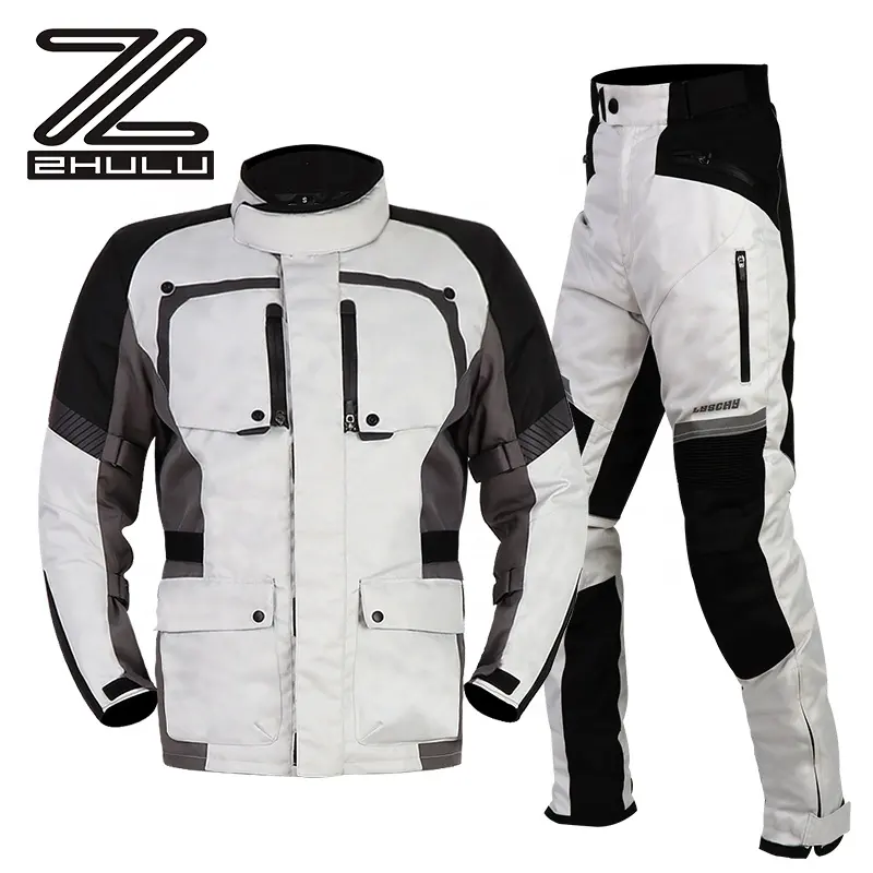 All seasons Windproof Motorcycle jacket and Pants Motorbike touring clothing