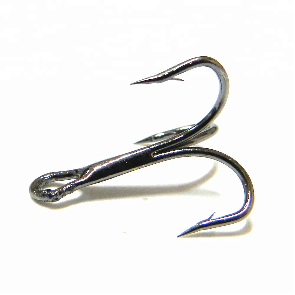 Hengjia High Carbon Steel Treble Fish Hooks - 2# Triple Artificial Fishhooks Hengjia High Carbon Steel Treble Fish Hooks - 2# Triple Artificial Fishhooks