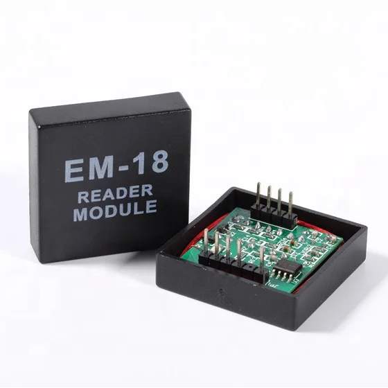 Module de lecteur d'identification de carte RFID compatible UART 125Khz EM4100 EM18 avec antenne à l'intérieur