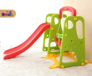 Home use indoor playschool colorful children garden kids swing and slide