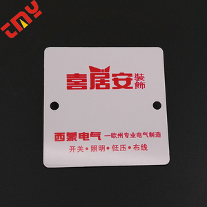 New Trung Quốc Custom Die Cut Nhựa Treo Thẻ Thiết Kế, Fancy Vòng PVC Treo Tag In Ấn - Product Image 4