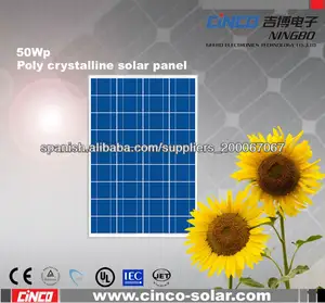 50w poli panel solar cristalino, baratos panel solar para el mercado de la india