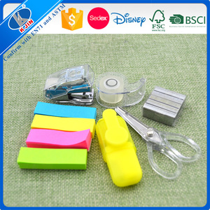 6 en 1 En Plastique <span class=keywords><strong>Agrafeuse</strong></span> Agrafes Perforateur Dévidoir De Ruban Combiné Mini bureau/école Papeterie Kit ensemble - Product Image 3