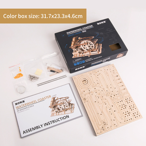 Robotime Rokr Marble Run LG501 ingranaggio assemblato stelo giocattolo meccanico <span class=keywords><strong>3D</strong></span> <span class=keywords><strong>puzzle</strong></span> in legno per <span class=keywords><strong>adulti</strong></span> - Product Image 5