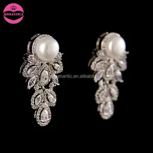 Anting-Anting Gantung Pengantin Mutiara Imitasi