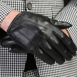 Mode Soie Doublure Brun Hiver Écran Tactile <span class=keywords><strong>Voiture</strong></span> Conduite Gants En <span class=keywords><strong>Cuir</strong></span> De Mouton pour <span class=keywords><strong>Homme</strong></span> - Product Image 1