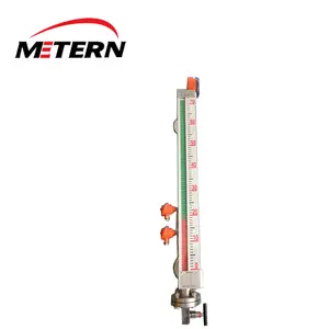 Chutes, boilers and steam turbine magnetic float level meter