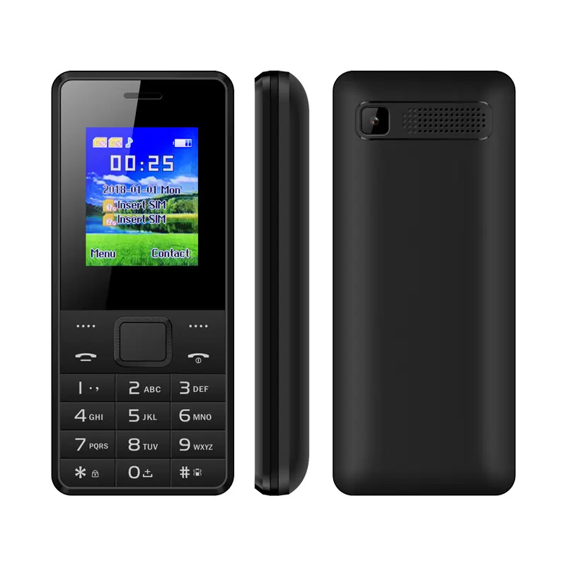 Mở Khóa Điện Thoại Di Động UNIWA Econ G2160 Quad Band Dual SIM 1.8 Inch Bàn Phím Điện Thoại Di Động Trung Quốc