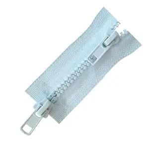 Vente en gros 5 # <span class=keywords><strong>fermeture</strong></span> éclair ou fermetures éclair en plastique à <span class=keywords><strong>double</strong></span> curseur bidirectionnel - Product Image 1