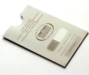 Tarjeta llave de Hotel/sobres tarjeta de felicitación tarjeta de regalo de sobres con impresión de ilustraciones