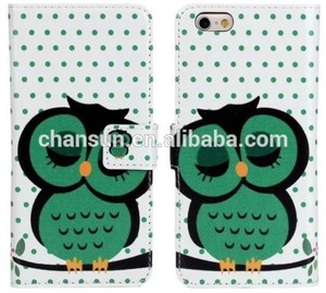 la onda de búho punto de fotos del teléfono móvil funda de piel para eliphone 6 plus - Product Image 2