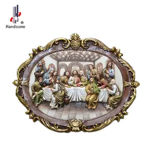 sublimation Jesus souvenir figurine resin hanging last supper for home decoration