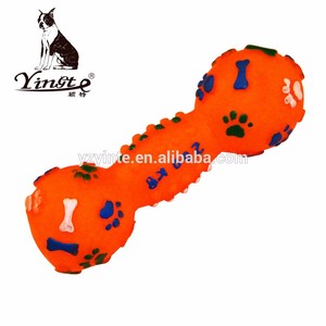 Yangzhou Yingte PVC <span class=keywords><strong>dog</strong></span> chew toys orange bone - Product Image 5