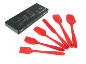 Herramientas de cocina <span class=keywords><strong>para</strong></span> hornear, accesorio de cocina <span class=keywords><strong>para</strong></span> barbacoa, espátula de silicona de fácil limpieza y juego de pinceles, 6 piezas - Product Image 6