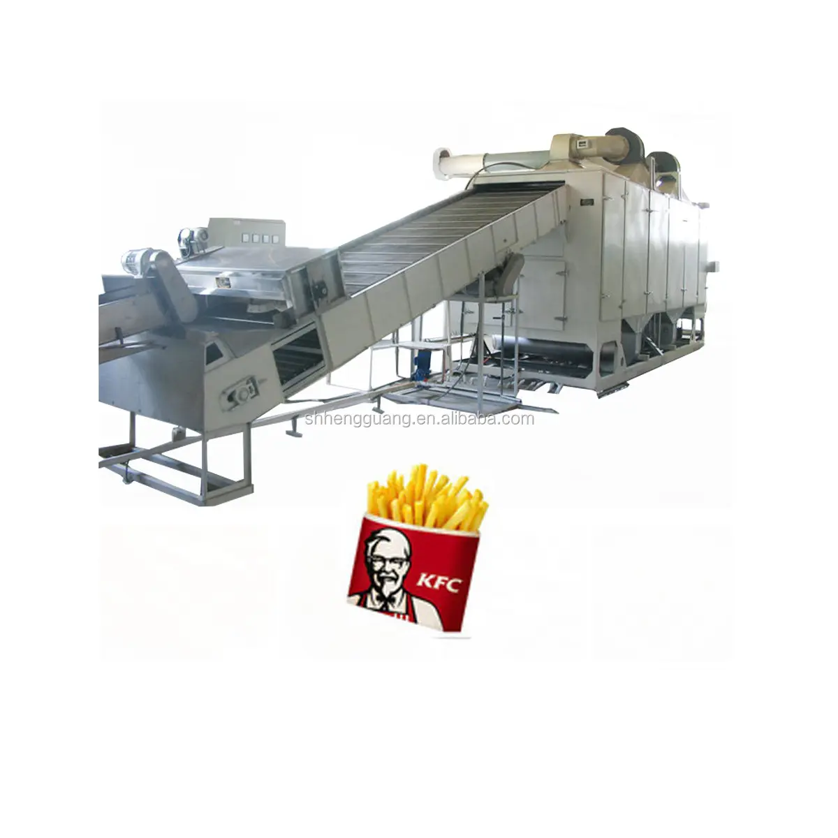 HG industrial factory french fries production line/ fresh potato chips making machine/snack making machine