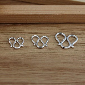 Câu Hỏi Đánh Dấu Vàng Trắng Bạc Phát Hiện Đồ Trang <span class=keywords><strong>S</strong></span>ức <span class=keywords><strong>S</strong></span> Hình Dạng 925 Sterling Bạc Móc Móc Cho Tự Làm Vòng Đeo Tay - Product Image 5