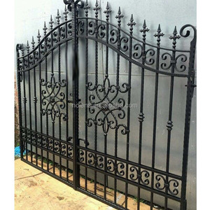 Puerta Principal Moderna de Hierro Forjado Ecológica Nolens con Diseño Ornamental, Fácil de Montar, Puerta de Seguridad para Jardines - Product Image 1