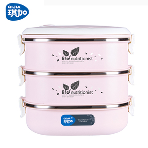 Multipurpose stackable lunch box stainless steel rice storage box