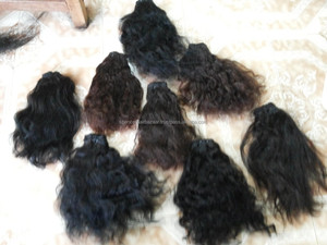 Cheveux humains bruts machine wefted hair chennai tamilnadu - Product Image 3