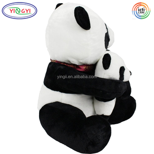 D644 all'ingrosso personalizzato ODM OEM <span class=keywords><strong>Panda</strong></span> mamma e <span class=keywords><strong>Panda</strong></span> bambino farciti peluche fabbrica CPC 10 "<span class=keywords><strong>nero</strong></span> bianco <span class=keywords><strong>animale</strong></span> peluche <span class=keywords><strong>Panda</strong></span> gigante - Product Image 6