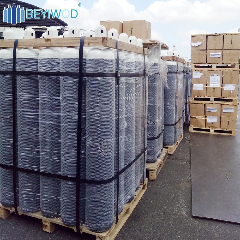 ISO9809 150bar/200bar 40L 47L 50L oxygen cylinder steel cylinder for oxygen/argon/nitrogen/co2/helium gas