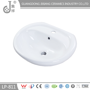 LP811 Moderna única porcelana <span class=keywords><strong>lavabos</strong></span> de pedestal - Product Image 3