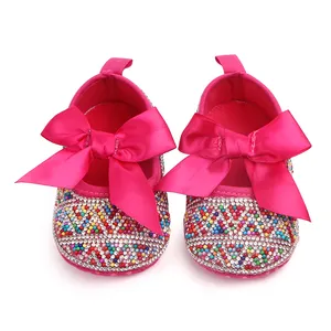 Fashion diamond decoration bling party baby shoes