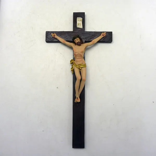 Commercio all'ingrosso su ordinazione di alta qualità crocifisso croce parete statua per la vendita