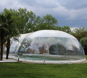 Inflatable बुलबुला तम्बू में inflatable गुंबद तम्बू पारदर्शी पीवीसी inflatable पूल कवर - Product Image 4