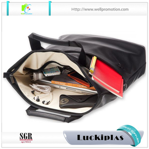Hombres de negocios de moda personalizada mochila de viaje bolsa de ordenador portátil maletín de cuero - Product Image 1
