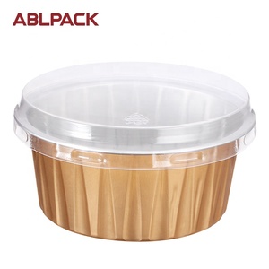 125ml/4oz feuille de four à micro-ondes écologique jetable <span class=keywords><strong>plat</strong></span> profond <span class=keywords><strong>tarte</strong></span> poêle à gâteau casseroles en aluminium PET tasse ronde moulage de pâte - Product Image 6