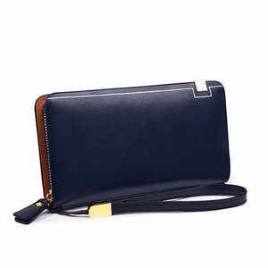 Di cuoio DELL'UNITÀ di elaborazione sacchetto di frizione lungo del raccoglitore degli uomini di modo casuale marea sacchetto della chiusura lampo piccola borsa multi-card sacchetto <span class=keywords><strong>maschio</strong></span> - Product Image 6