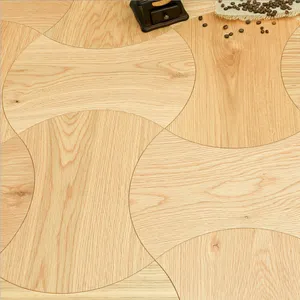 Oak parquete de madeira, parquete macio de madeira projetado para piso de madeira