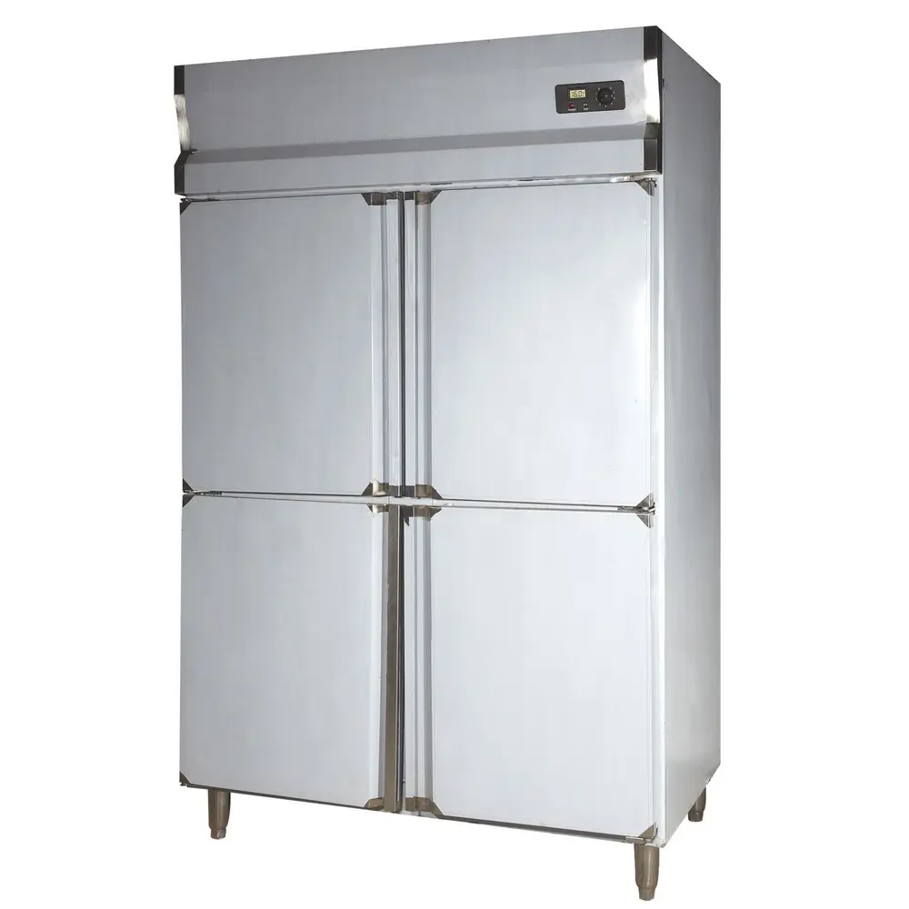 Refrigerador/freezer portátil para cozinha, 4 portas, para freezer chinês, cb, compressor de aço inoxidável