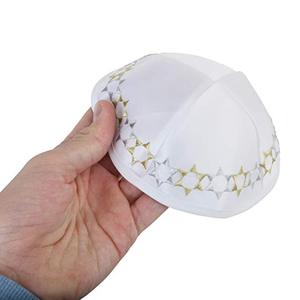 หมวก Kippah สำหรับผู้ชายและเด็ก,ผ้าซาตินสวยงามระบายอากาศได้ดีสวมใส่สบายอ่อนนุ่ม <span class=keywords><strong>Yamaka</strong></span> Kippa สำหรับการเฉลิมฉลองการศึกษา - Product Image 4