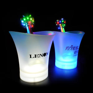 プラスチックウイスキーLedライト氷バケツ - Product Image 2