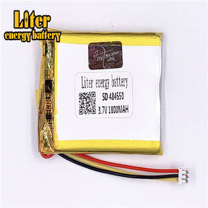 Connector 1,5-<span class=keywords><strong>3</strong></span> p <span class=keywords><strong>3</strong></span>,7 V 484550 1800 mAh rechargeable LiPo battery solar Li ion polymer lithium battery with PCM - Product Image 2