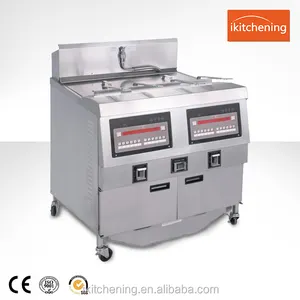 Gas Fryer With Temperature Control | Fried Fish With Double Tank With Factory Price (CE & Manufacturer)