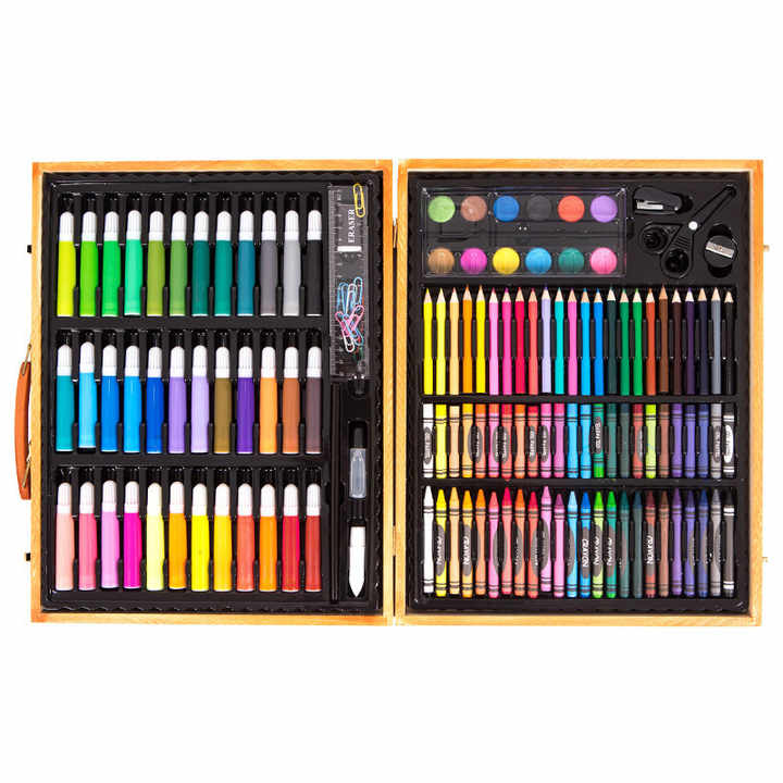 150 pièces crayon de couleur professionnel ensemble de dessin d