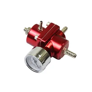 Musen Racing Phổ Nhôm 0-140 PSI Có Thể Điều Chỉnh Nhiên Liệu Điều Chỉnh Áp Suất