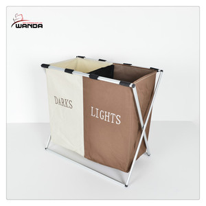 Dirty Clothes Laundry Sorter Bathroom Organizer <strong>Double</strong> Hamper Bag Basket <strong>Bin</strong> New - Product Image 4