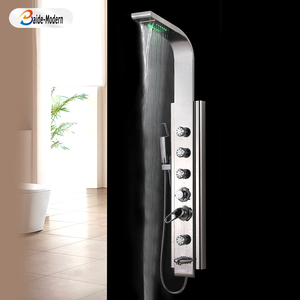 <span class=keywords><strong>Panel</strong></span> de <span class=keywords><strong>ducha</strong></span> termostático montado en la pared para hotel, sistema de torre de <span class=keywords><strong>panel</strong></span> de <span class=keywords><strong>ducha</strong></span> de acero inoxidable 304 - Product Image 3