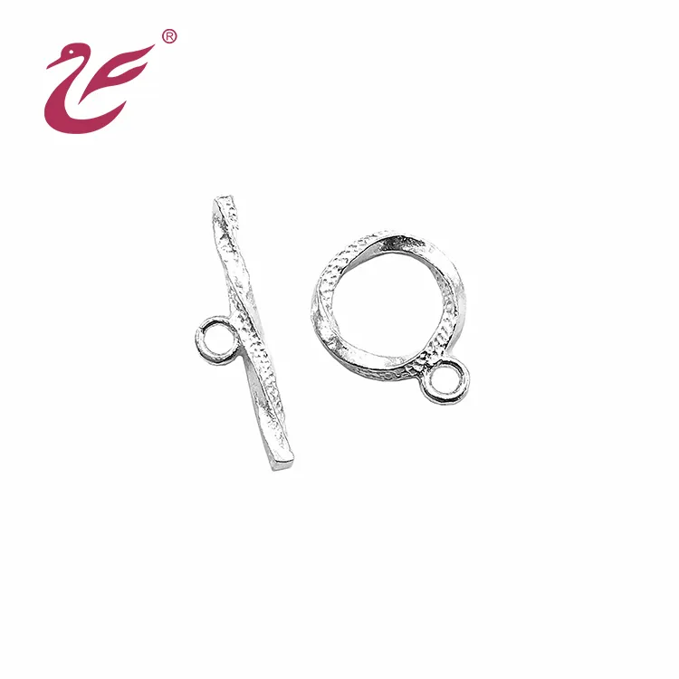 Best price wholesale custom 925 Silver Sterling Jewelry Toggle Clasp for necklace bracelet diy making