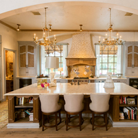 Mueble de Cocina moderno con membrana de PVC, mueble de cocina hecho en Foshan